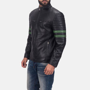 Top Biker Wear Chaqueta de cuero larga para hombre Nuevo artículo Cremallera a prueba de viento Estilo Traje de color liso de moda Espesor Delgado - Product Image 3