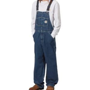 Pantalones de mezclilla vintage de corte regular para hombre, peto de trabajo, mono de mecánico, overol de trabajo, pantalón cargo para primavera, verano y otoño - Product Image 3