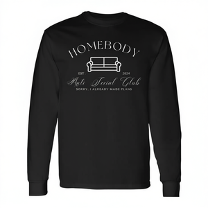 T-shirt promozionale a maniche lunghe Homebody Anti Social Club Est 2024 - Product Image 2