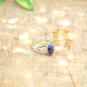 Anillo de Charoita Morada, Anillo de Plata de Ley 925, Anillo con Piedra Morada, Anillo de Compromiso, Anillo con Gema, Joyería de Charoita, Regalo para Esposa - Product Image 3