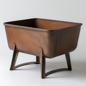 Brasero en métal robuste conçu pour les jardins, les patios et les terrasses extérieurs, offrant une résistance et une chaleur durables - Product Image 1