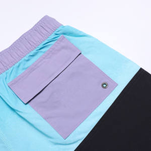 Pantalones cortos informales de moda de verano para hombre, Cintura elástica de secado rápido, cordón impreso, diseño de sublimación, transpirable, sólido - Product Image 3