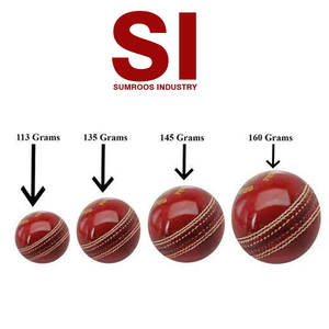 Balle internationale de cricket en cuir rose de haute qualité Logo personnalisable Ballon d'entraînement dur à prix raisonnable Vente chaude - Product Image 6