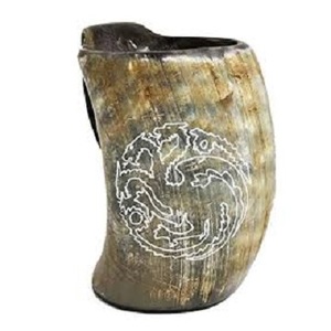 Prix attractif Tasse à boire en corne Qualité supérieure Corne faite à la main Tasse à vin de bière durable Tasse à corne à boire Viking pour la fête - Product Image 5