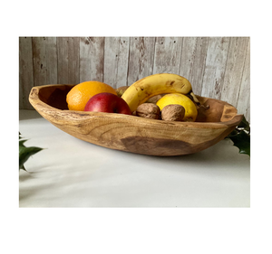 Frutero de masa de madera Snack Candy Madera maciza Hecho a mano Masa Fruits Bowl Centro de mesa Venta personalizada - Product Image 3