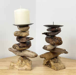 Bougeoir en bois flotté pour la décoration intérieure Fête de mariage Bougeoir en bois de style créatif pour l'intérieur et l'extérieur - Product Image 5
