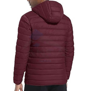 Mens Quilted Lined Puffer <b>Jacket</b> Lightweight <b>Packable</b> Winter Coat Hood Customizable Design Factory Direct Supply mens puffer - Product Image 2
