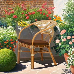 Fauteuil SIENTA en rotin et bois, design classique et moderne, fait main, pour mobilier d'extérieur, idéal pour hôtels, villas et appartements en Indonésie - Vente chaude - Product Image 4
