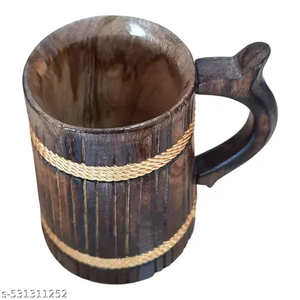 Décoration Tasse en bois classique faite à la main pour la maison, le bureau, l'hôtel Tasse à bière en bois Tasse à thé avec la meilleure qualité Grossiste de l'Inde - Product Image 3