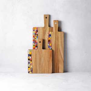 Vente chaude meilleure qualité personnalisée en bois avec planche à découper en résine planche à découper Logo personnalisé du meilleur prix d'usine le plus bas - Product Image 2