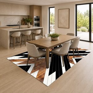 <b>RUGS</b> DEPOT LXDP-0753 Wholesale Terracotta Gold Contemporary Abstract Digital Printed Machine Washable Chenille Area <b>Rug</b> <b>Non</b> <b>Slip</b> - Product Image 4