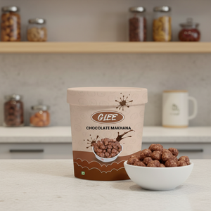 <b>Chocolate</b> Coated Sweet Low-Fat Makhana Fox Nuts 30g Paper Box Semi-Soft Snack Gluten Free High Protein High Fiber - Product Image 3