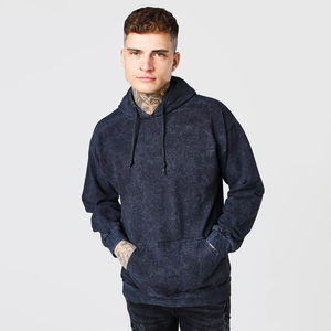Sudaderas con capucha lavadas con ácido para hombre de la mejor calidad, Material de algodón 100%, ligero, transpirable, estampado de logotipo personalizado, ropa de calle - Product Image 1