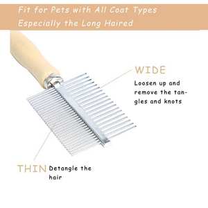 Peine para Mascotas Plegable y Duradero, Fácil de Usar, con Tecnología Láser para Uso Doméstico, Acero Inoxidable de Alta Calidad para Pelo Grueso y Enredado - Product Image 2