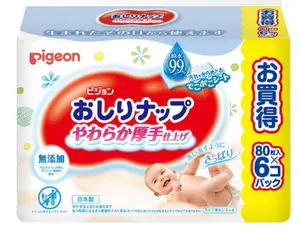 Toallitas húmedas desechables para bebé, toallitas húmedas de buena calidad, fabricadas en Japón, con 99% de ingredientes de agua pura, 80 unidades x 6 paquetes, superventas