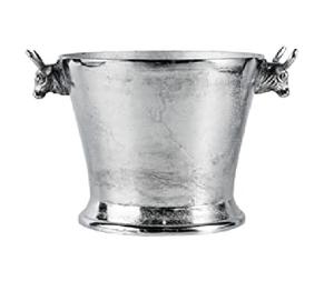 Enfriador de Vino con Forma de Cabeza de Toro de Aluminio Fundido para Bar o Restaurante, Porta Botellas Redondo, Ecológico, Cubo de Hielo para Cerveza para Fiestas - Product Image 1