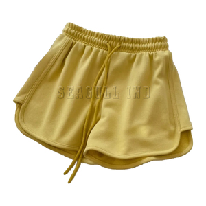 Women's High Waist Embroidered Shorts Fashion Letter and Flower Decoration Breathable <b>Drawstring</b> Design - Product Image 5