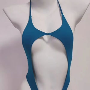 Ensemble de bikini personnalisé unisexe de haute qualité 2 pièces avec décoration de ceinture brodée en élasthanne/nylon Service OEM disponible - Product Image 1