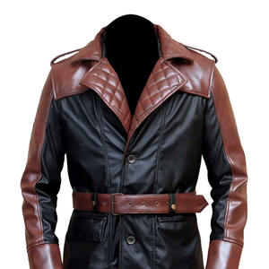 Manteau en cuir pour hommes de la mode Manteau en cuir respirant de couleur unie à bas prix Fabriqué au Pakistan - Product Image 3