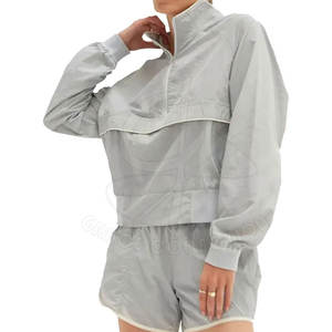 Conjunto de pantalones cortos cortavientos de verano a la moda Material de poliéster Conjuntos de ropa deportiva de dos piezas con tela personalizable - Product Image 1