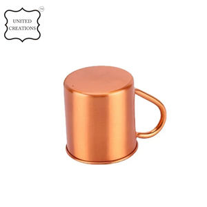 Taza de Cobre Moscow Mule de Alta Calidad, Vaso de Acero Inoxidable de Metal Sólido, la Mejor Taza para Fiestas, Venta al por Mayor - Product Image 3