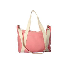 Women's <b>Summer</b> Fashionable Eco-Friendly Canvas Shoulder Carry <b>Handbag</b> Beach Shopping Tote Zipper Closure Customizable Logo - Product Image 4