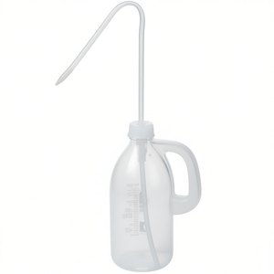 Bouteilles de laboratoire en plastique à poignée ergonomique ronde, faciles à utiliser, bouteille de lavage Burkle GmbH - Product Image 3