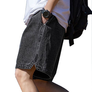 Short de lavage à l'acide imprimé à la main pour hommes tarif de gros Eco Friendly Breathable Top Supplier Made In Pakistan OEM Service Acid Wash Short - Product Image 3