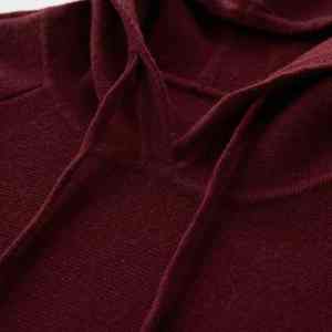 CUSTOM à la mode doux femmes 100% laine hiver pull fermeture éclair à manches longues pull à capuche - Product Image 2