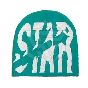 Chapeau en tricot jacquard brodé 3D avec logo personnalisé, 100% acrylique, imperméable, séchage rapide, respirant, chaud et luxueux pour l'hiver - Product Image 6