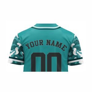เสื้อเบสบอลผ้าโพลีเอสเตอร์ระบายอากาศแขนสั้นติดกระดุม - Product Image 6