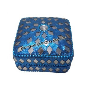 Traditional Iron Sindoor and Jewelry <b>Box</b> With <b>Mirror</b> Design in Assorted Color for Women and Girls - Product Image 1