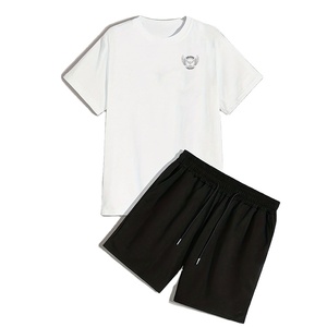 OEM Service Summer Wear <b>T</b>-<b>Shirt</b> <b>and</b> <b>Shorts</b> <b>Set</b> For <b>Men</b> 100%Cotton <b>Men</b> <b>T</b>-<b>Shirt</b> <b>and</b> <b>Shorts</b> <b>Set</b> - Product Image 1