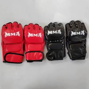 MMA Nửa Ngón Tay Đấm Bốc Găng Tay Tập Thể Dục Chiến Đấu Muay Thái Chiến Đấu Taekwondo Karate Sanda Võ Bao Cát Đào Tạo Thiết bị Bảo Vệ - Product Image 4