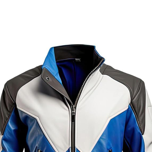 Nueva chaqueta de invierno de cuero genuino de alta calidad para hombre con cuello levantado transpirable y diseño elegante a prueba de viento - Product Image 3