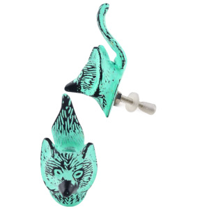 Tiradores de cajón de armario de puerta de cocina con pomos verdes envejecidos de zorro de hierro fundido de primera calidad para tocador y dormitorio/Aplicación de Villa - Product Image 2