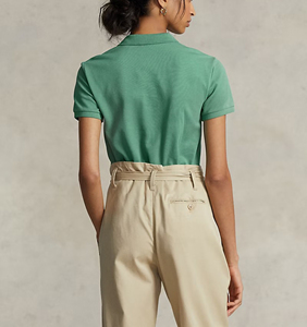 High quality Slim Fit Breathable quick Dry <b>Women</b> <b>Polo</b> <b>Shirts</b> solid colour Custom puff printed logo streetwear ladies <b>polo</b> <b>shirt</b> - Product Image 3