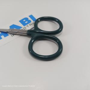 Ciseaux de coupe d'ongles en acier inoxydable Poignée en caoutchouc Ciseaux à ongles Pointe pointue Ciseaux de coupe de ligne de pêche - Product Image 2