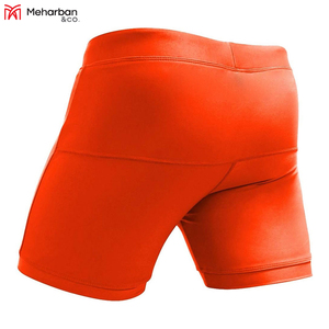 Mma กางเกงขาสั้นต่อสู้ tudo Vale tudo 100% สแปนเด็กซ์แข็งแรงสร้างและเย็บคู่สีส้ม Vale tudo Fight shorts - Product Image 5