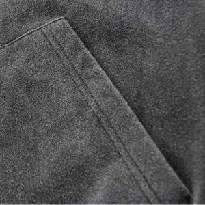 Sudadera con capucha de calle de alta calidad personalizada en blanco lavado ácido sol desteñido bolsillos desgastados sudaderas con capucha - Product Image 5