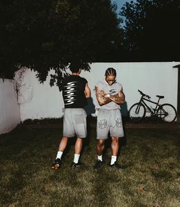 เสื้อยืดผ้าฝ้ายถักนิตติ้งทรงพอดีตัวสไตล์วินเทจแขนสั้นระบายอากาศได้ดีไซส์ใหญ่พิเศษรุ่น INS - Product Image 6