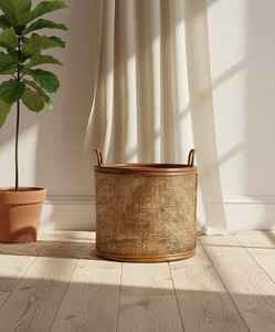 Cesta de almacenamiento de gran capacidad de ratán ecológico, decoración elegante para el hogar y organizador de lavandería para compra a granel - Product Image 2