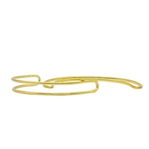Handmade Brass Gold-Plated Classic Unisex <b>Bangle</b> <b>Bracelets</b> - Product Image 2