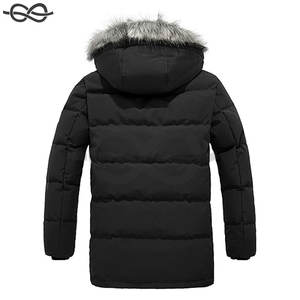 Veste d'hiver pour hommes Manteau d'hiver épais Veste bouffante chaude Capuche en fausse fourrure Isolation par temps froid Imperméable - Product Image 2
