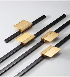 Modern Simple Style Furniture Cabinet Kitchen Long Brass Round Gold Cupboard <b>Door</b> Pull <b>Handles</b> <b>Handle</b> T <b>Bar</b> - Product Image 2