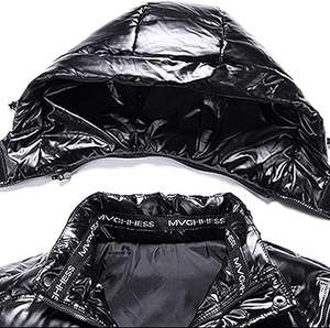 Chaqueta acolchada brillante de invierno para hombre, abrigo de plumón aislado con capucha, resistente al agua, fabricante, exportador, proveedor y mayorista - Product Image 5