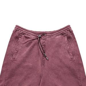 Short d'été vintage personnalisé en coton lavé à l'acide 440 g/m² avec cordon de serrage Streetwear taille moyenne vêtements pour hommes Joggers Shorts à vendre 2025 - Product Image 2