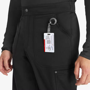 Pantalon de travail médical unisexe confortable et flexible en tissu tissé, nouveau style pour hommes, tenue de médecin. - Product Image 6