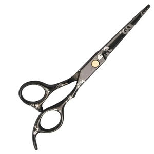 ชุดหวีกรรไกรตัดผมและตัดผมบางเคลือบสีดำ3ชิ้นสำหรับร้านทำผมชุดเครื่องมือเสริมความงาม - Product Image 5