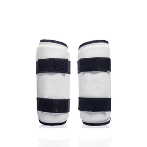 Espinilleras Blancas de Taekwondo, Protectores de Tobillo, Protectores de Pies para Entrenamiento de Artes Marciales de EVA, Embalaje Personalizado - Product Image 1